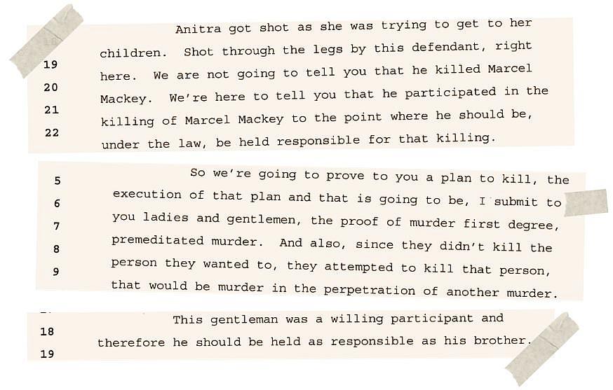 Excerpts from assistant district attorney P. Thomas Hoover’s opening statements