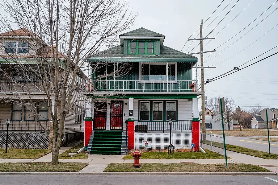 Image of a house in Detroit’s East Canfield neighborhood