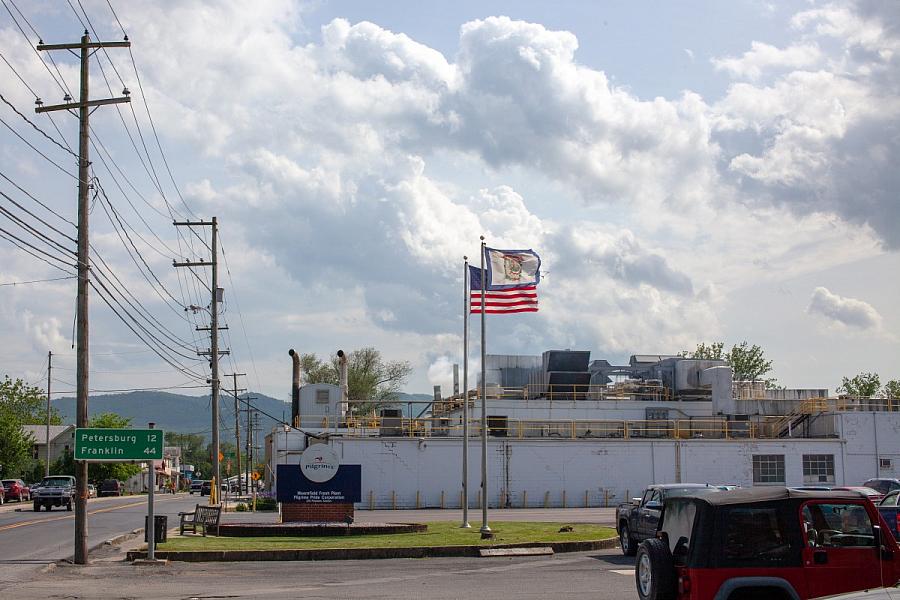 Image of a chicken processing plant