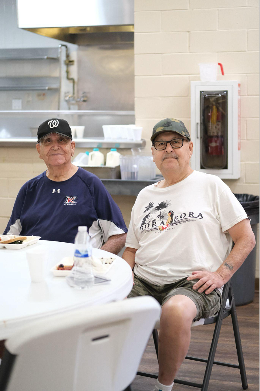 Two men seated