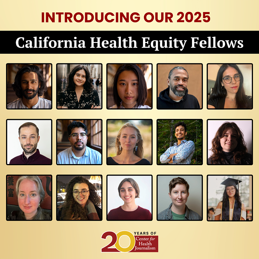 CHJ graphic showing 2025 California Health Equity Fellows