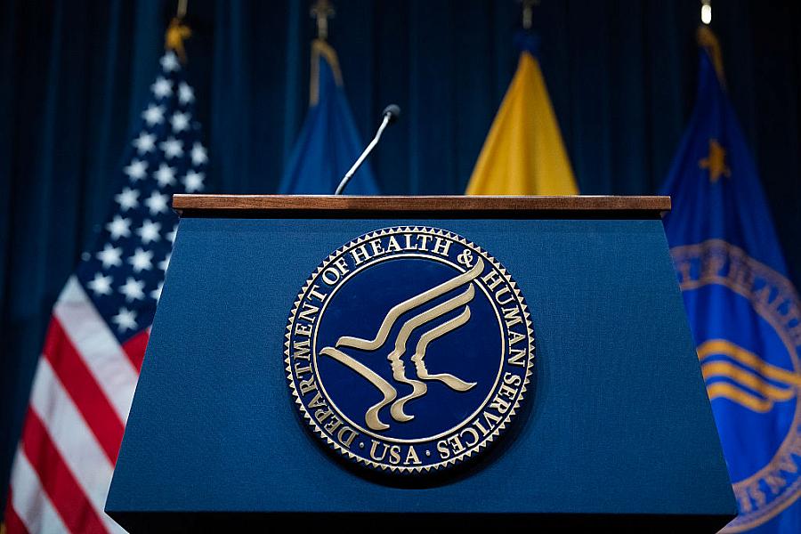 Empty lectern at HHS.