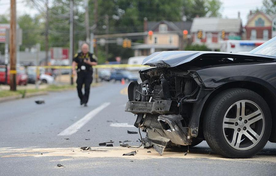 Damaged car