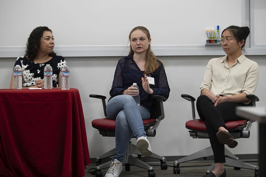 Blanca Torres (left), Ginny Monk (center) and Kristen Taketa (right).