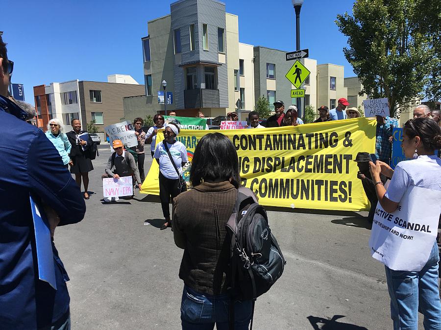 Community protesting against the “failure to protect” laws in California