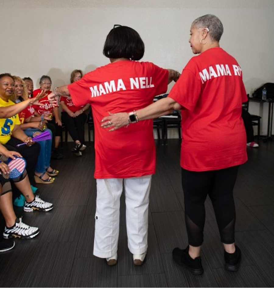 two people dancing