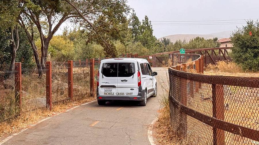 Vehicle on a road