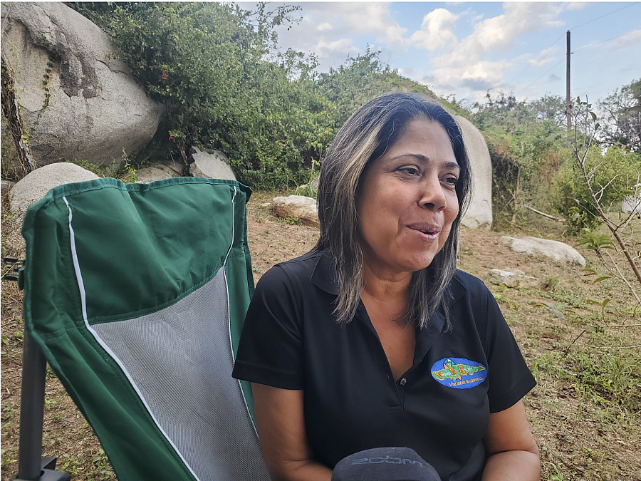 Person sitting outdoors