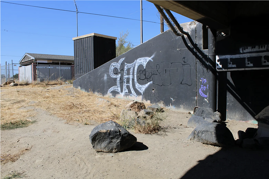 graffiti on a wall