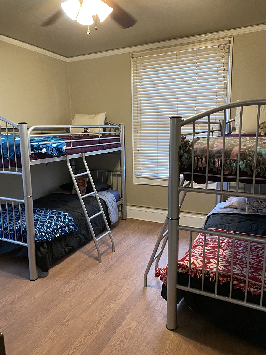 Bunk beds in a room