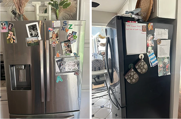 2 images of refrigerators