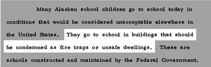 Text about unsafe buildings