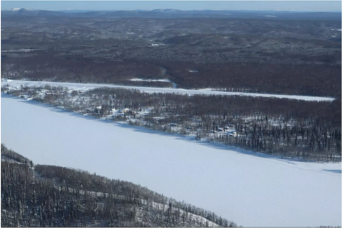 Frozen river