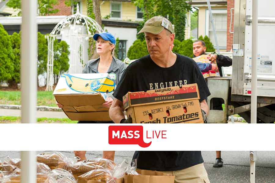 A person carrying boxes