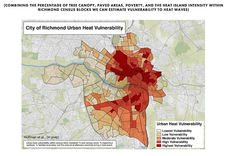 Map with area shaded