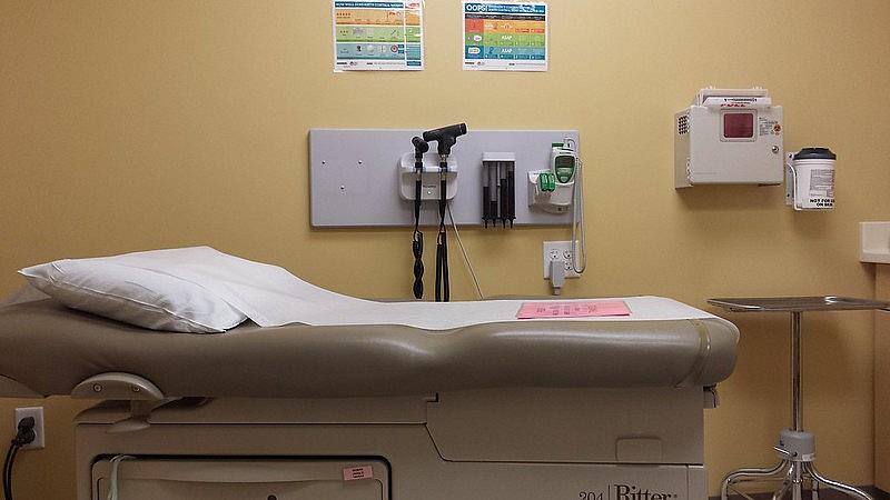 An image of a hospital bed.