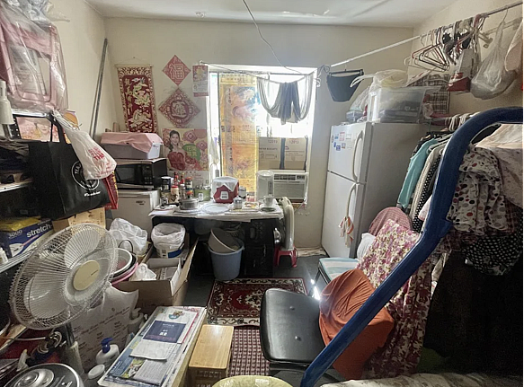a room crammed with stuff