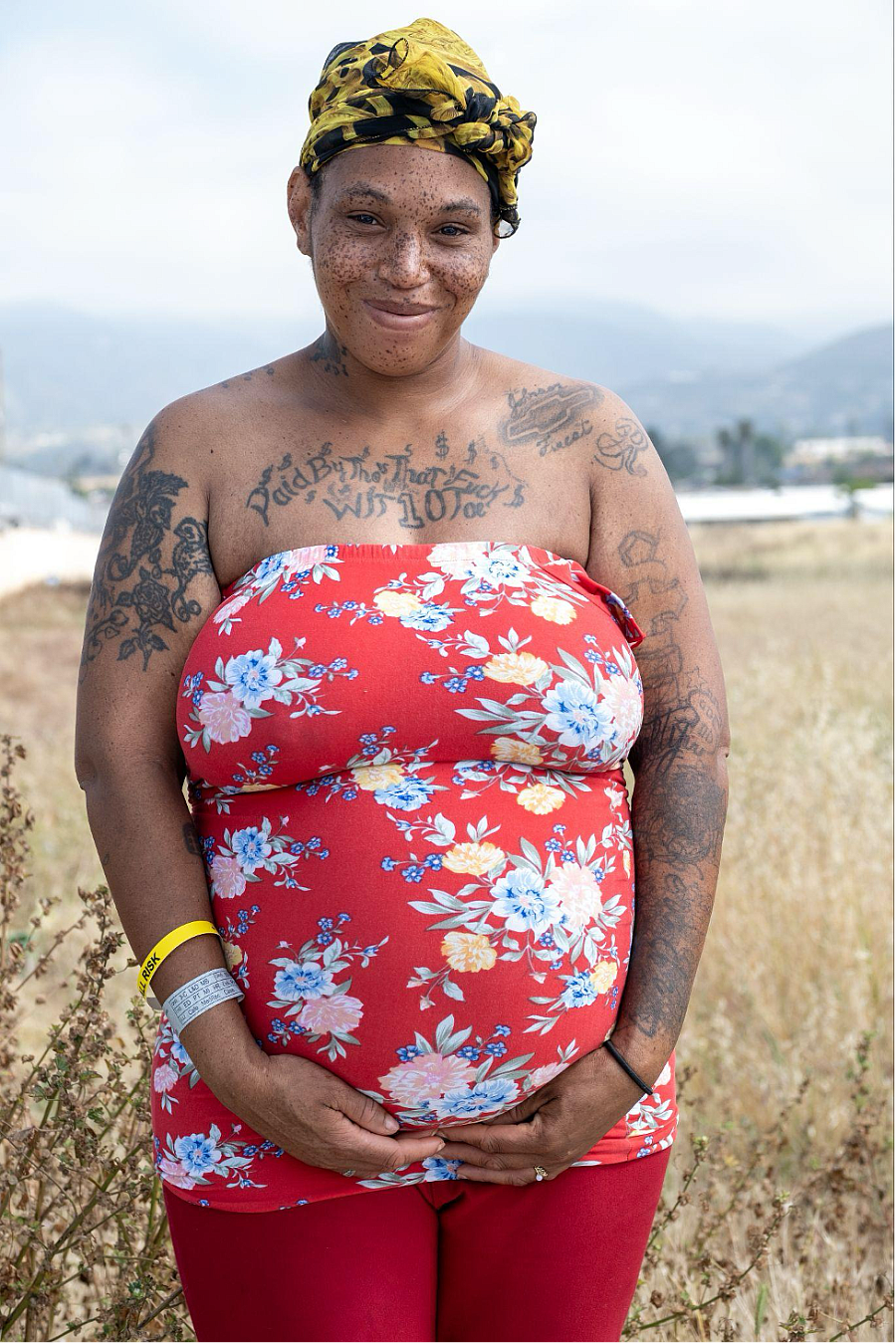 a pregnant woman