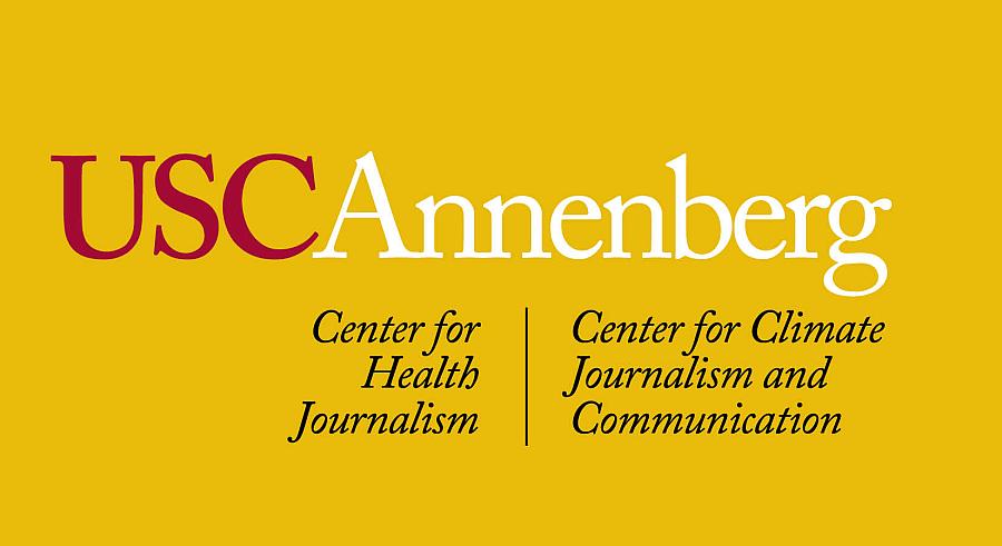 Logo of Center for Health Journalism and Center for Climate Journalism and Communication