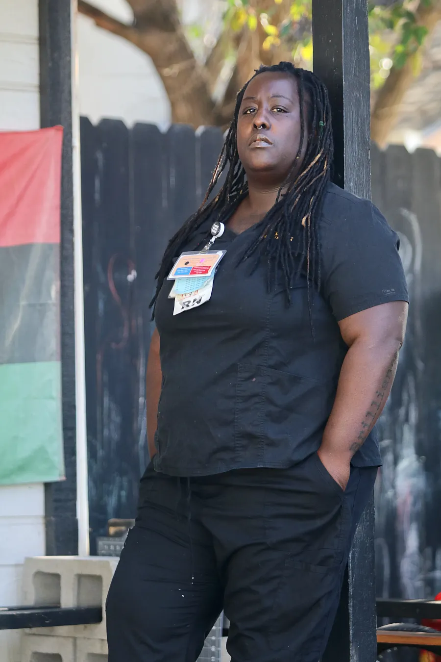 A women standing 