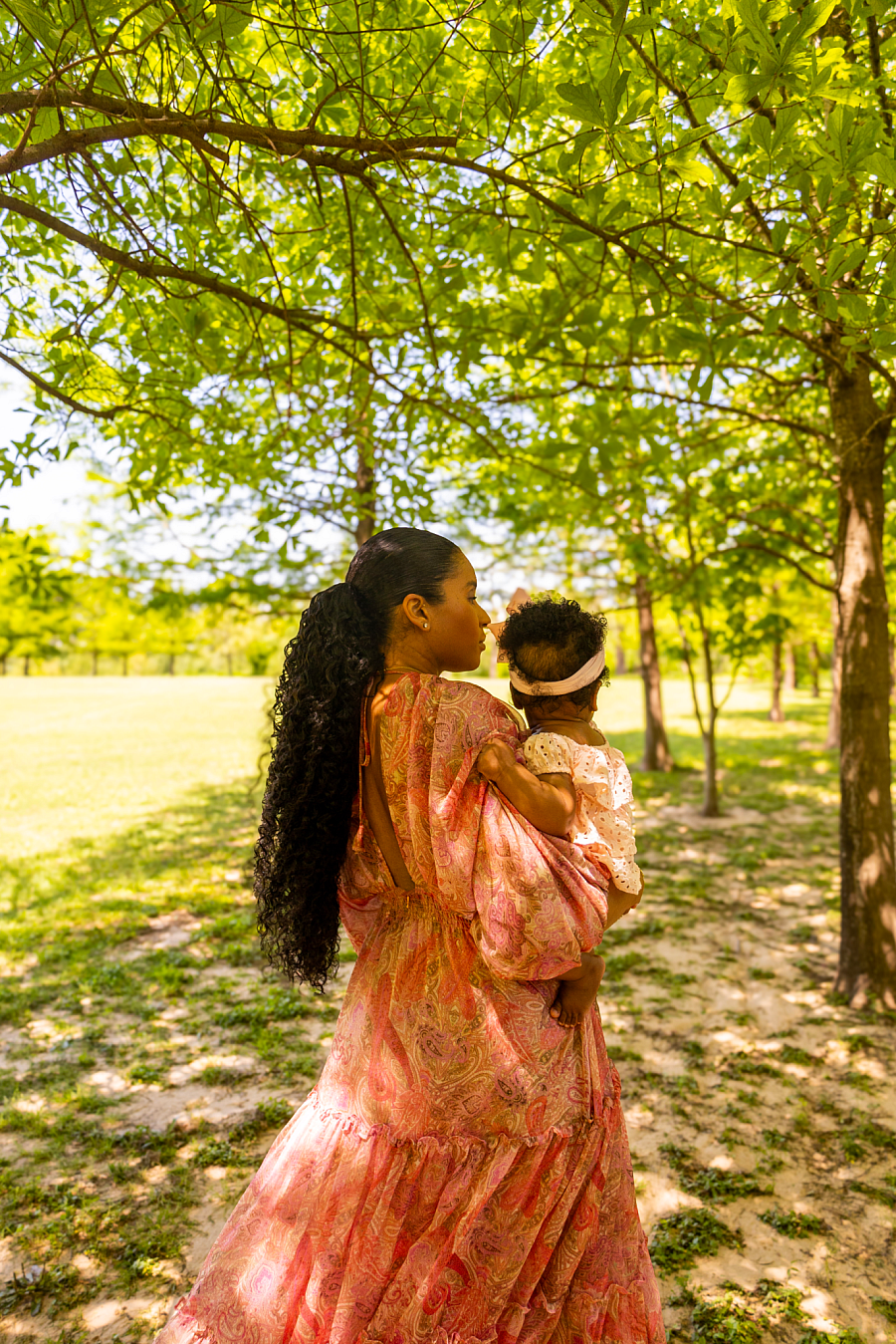 Person holding an infant