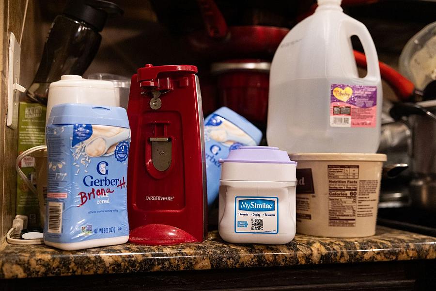 Formula milk bottles