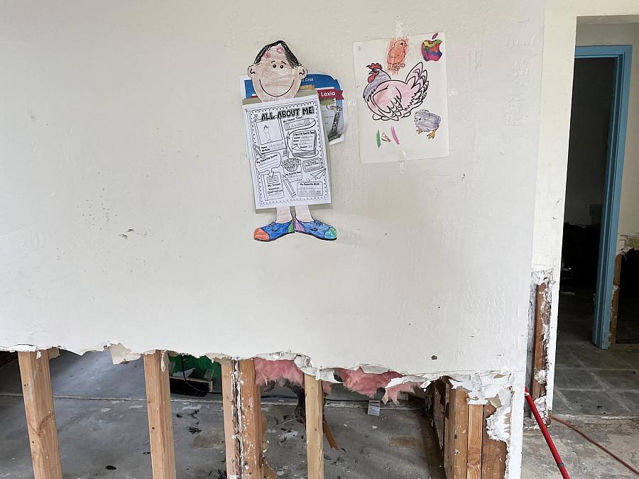 Image of School work on the wall