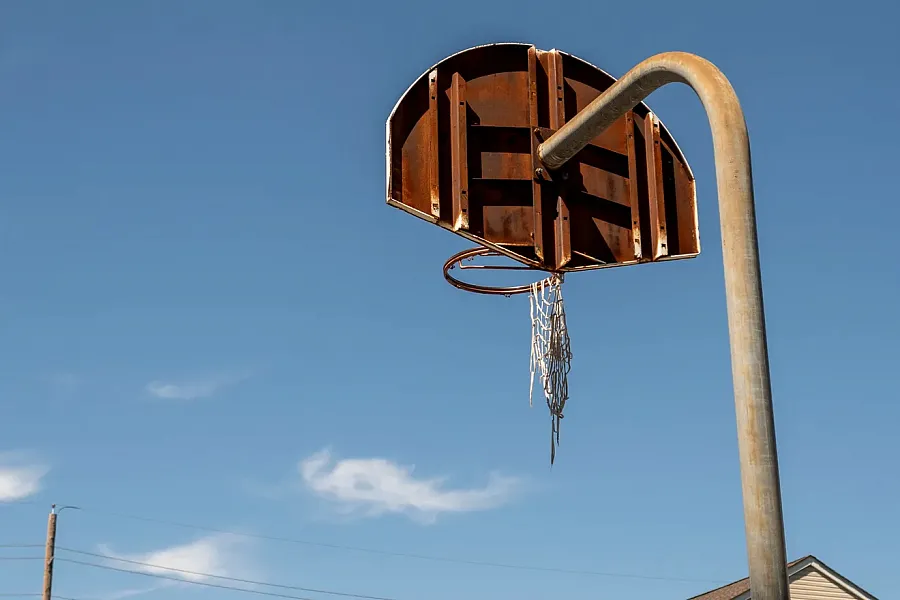 A basketball ring
