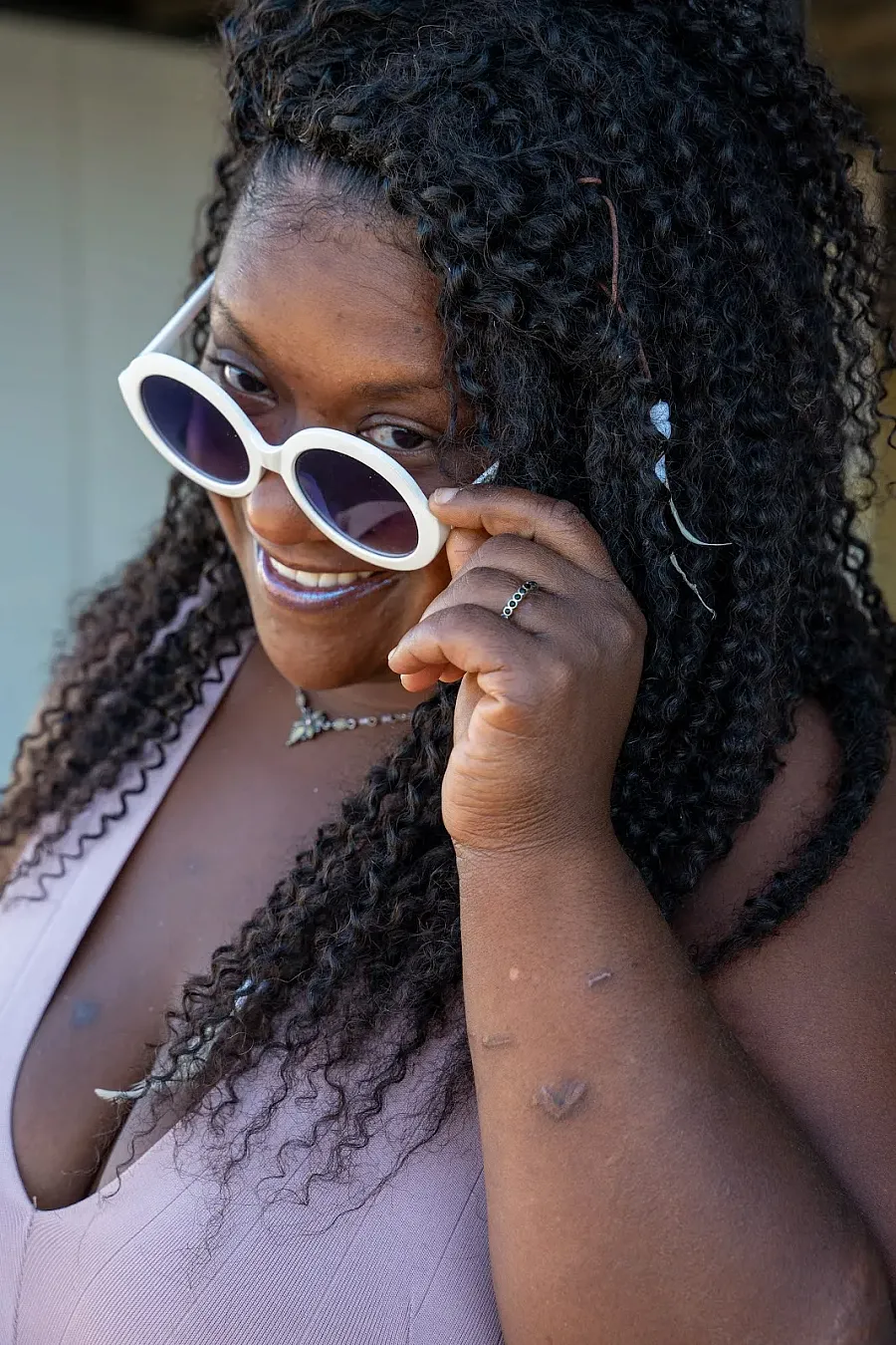 Person posing for a picture