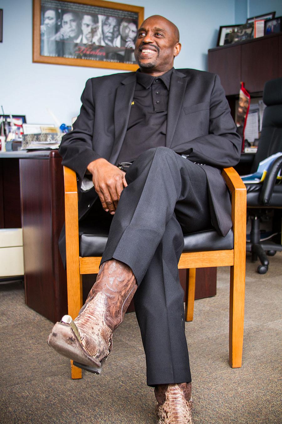 Person sitting in a chair