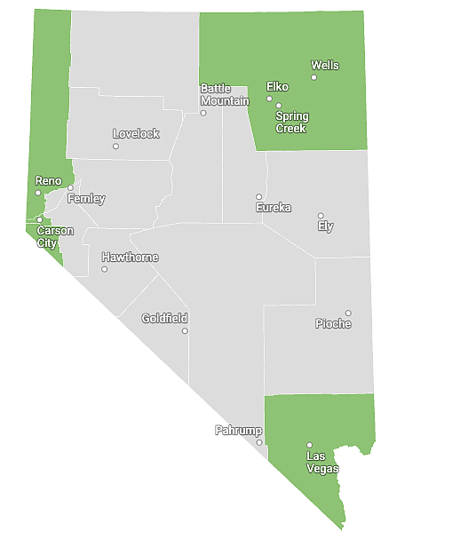 Map of Nevada