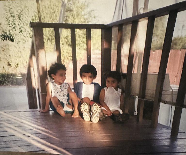 Juan and his siblings Maria and Leticia