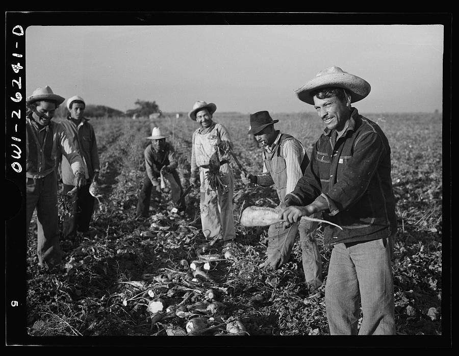 Black and white picture of a group of people