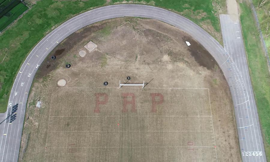 Aerial photo of School Football ground
