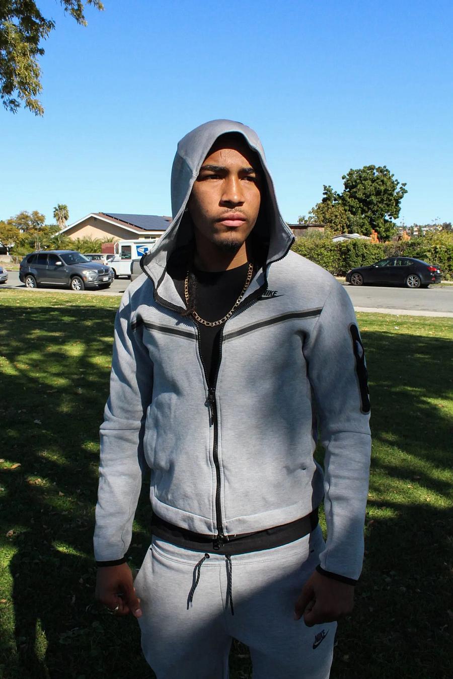 Abraham Jarvis, 18, poses for a photo at John F. Kennedy Park in San Diego on Feb. 10, 2023. (Anissa Durham/Word In Black)