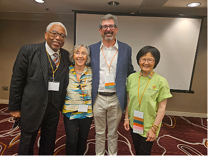 A group of people standing together