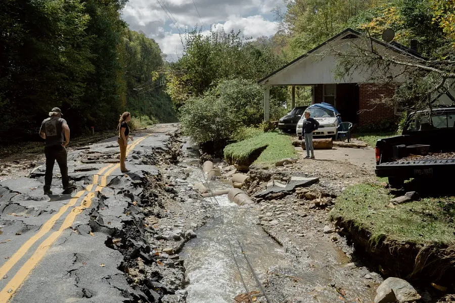 washed out roads 