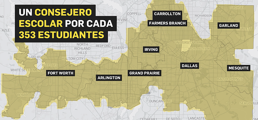 ONE SCHOOL COUNSELOR FOR EVERY 353 STUDENTS