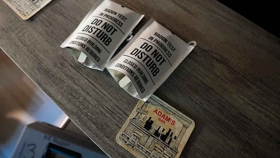 A couple of warning bags