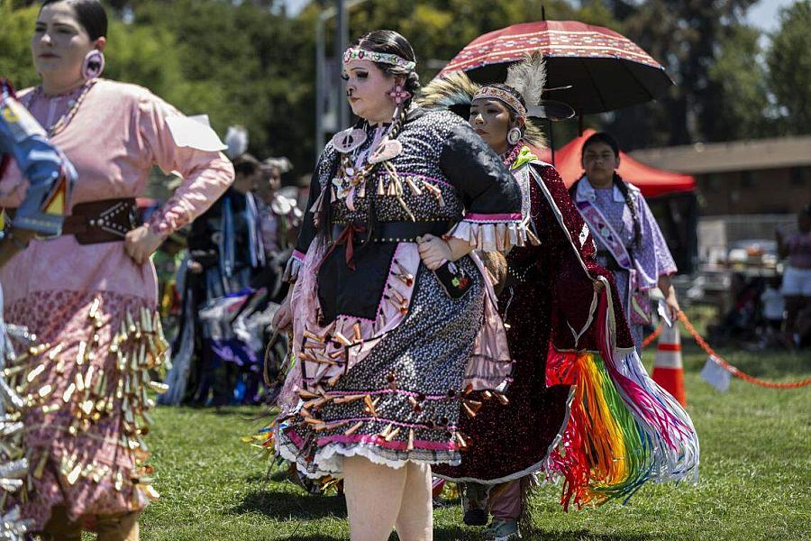 People in traditional attire