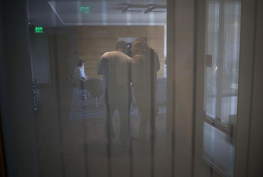Two people in a room