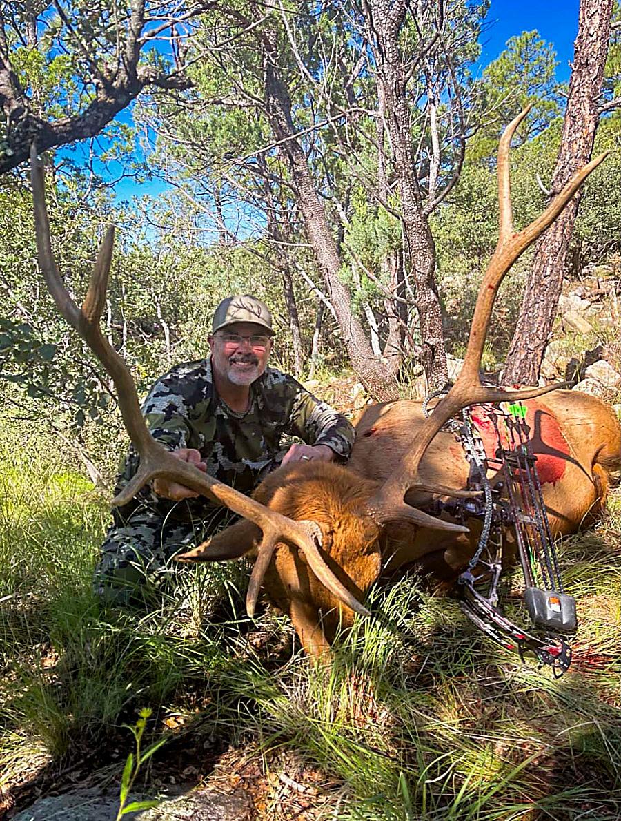 Image of a person hunted deer