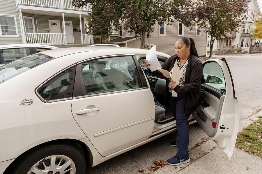 Image of a person near the car