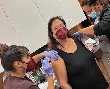 Image of a person being vaccinated.