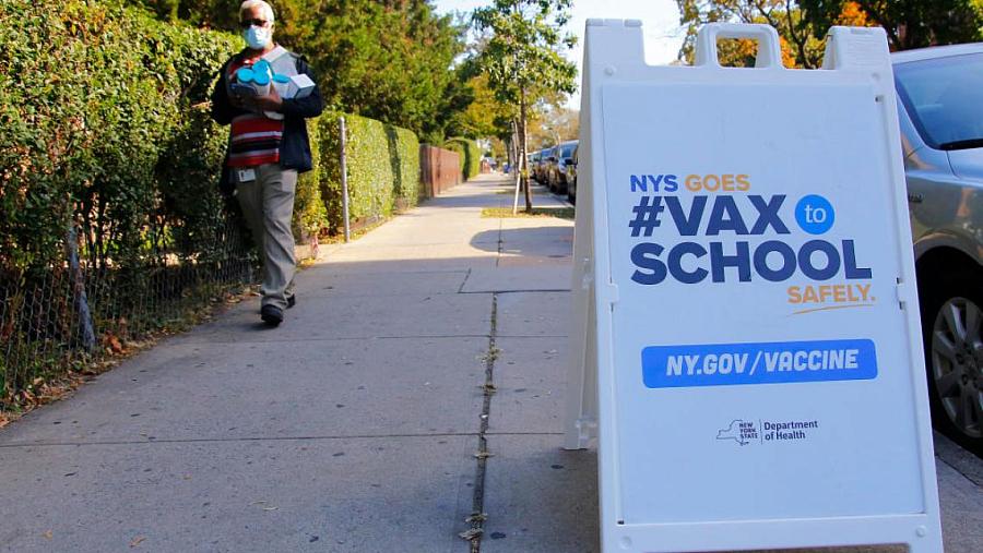 Vax school sign test.