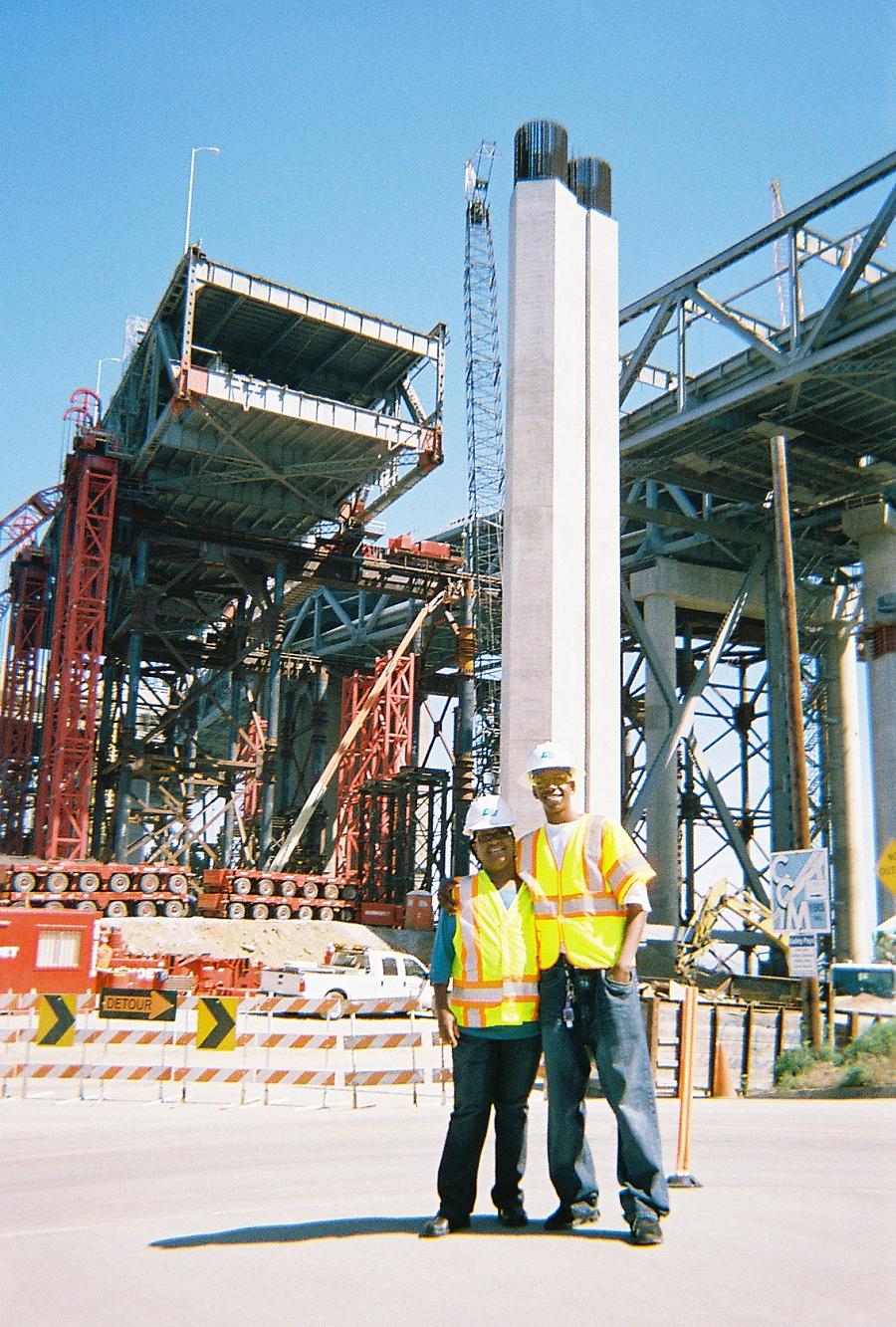 Marquis Woolfolk was one of three Oakland student who worked on the Bay Bridge retrofit