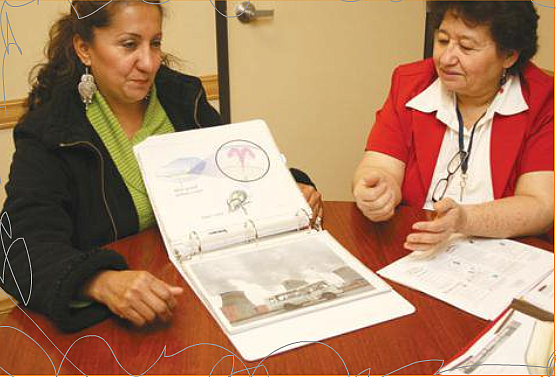 Silveria Romero and Nacira Torres worry about pollution's impact