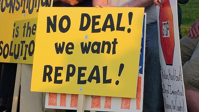 sign advocating for obamacare repeal 
