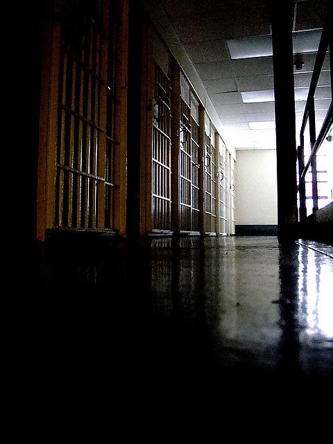image of a prison hallway