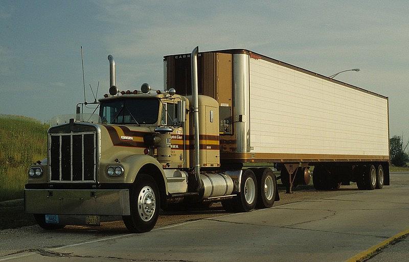 truck on road